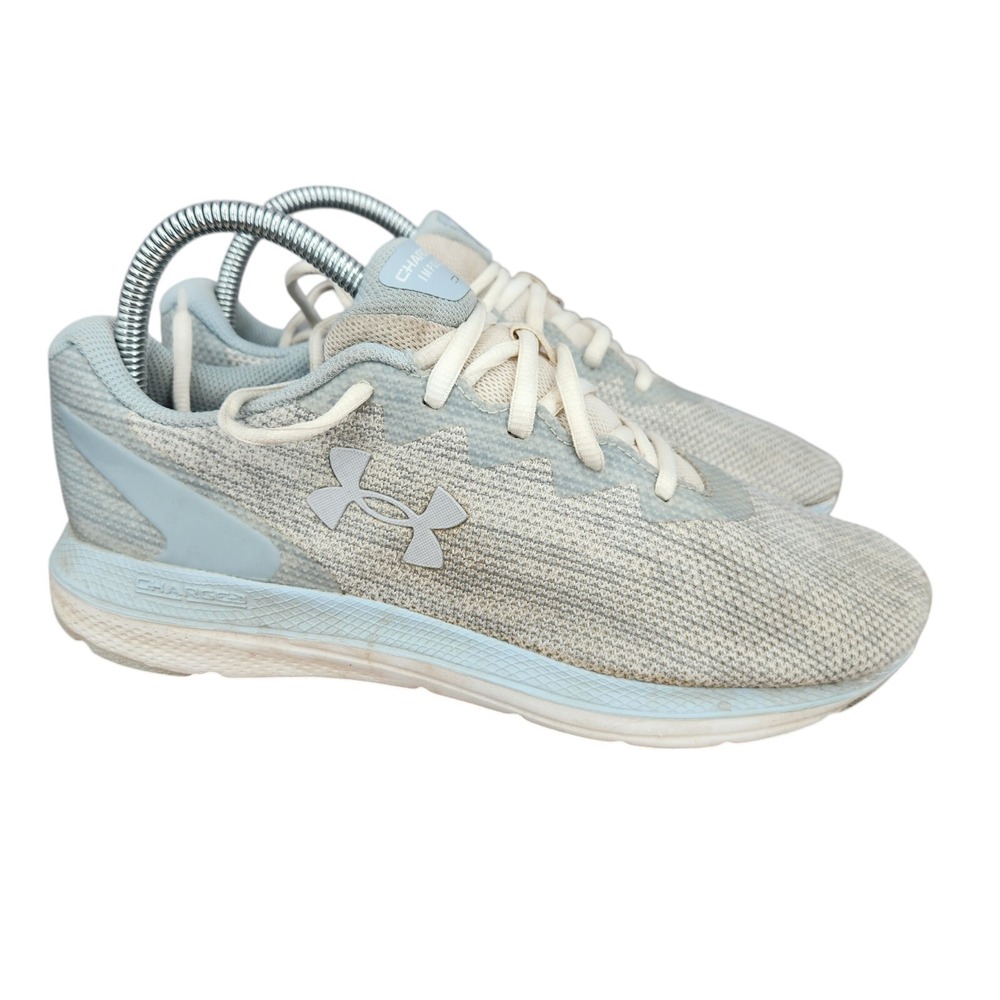 Under Armour Charged Impulse 2 Running Shoes Womens 8 Blue Knit Sneakers Trainer